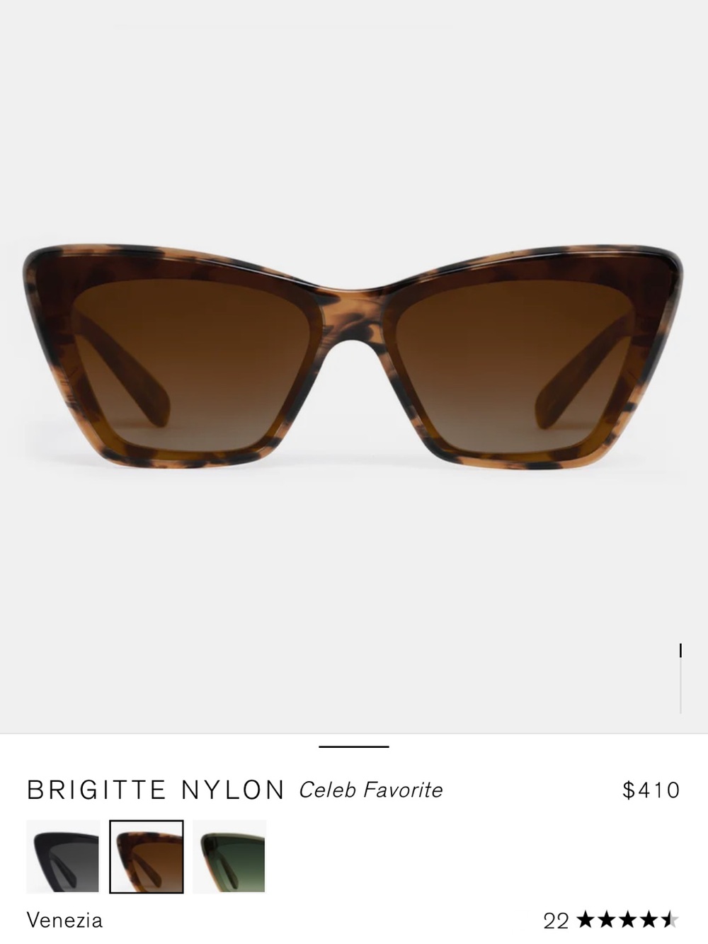 KREWE BRIGITTE SUNGLASSES- Tortoiseshell